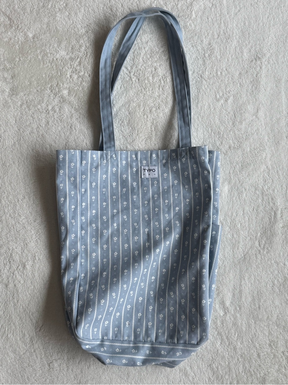TYPO Parker Stripe Classic Blue Art Tote